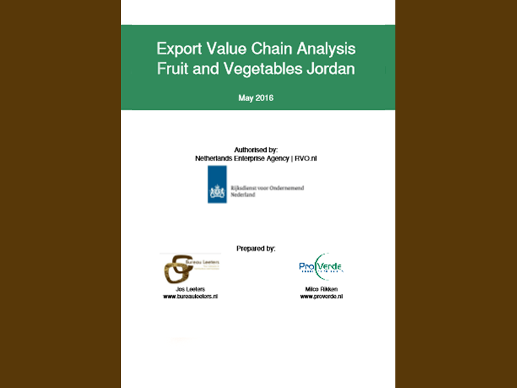 Export Value Chain Analysis Fruit and Vegetables Jordan