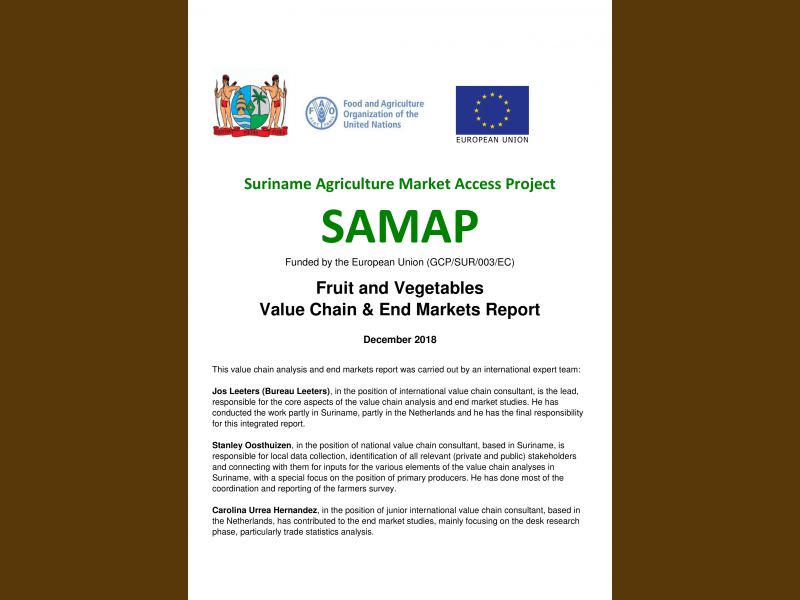 Suriname Agriculture Market Access Project